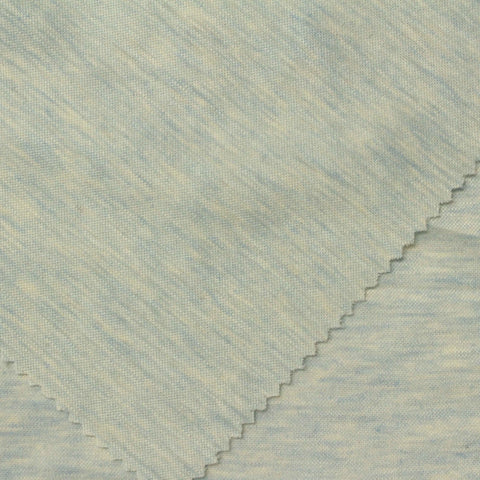 Polyester Viscose Interlock Knit Fabric, 170 gsm, 160 cm — Blue, ref EF-238575