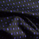 Jacquard Polyester Viscose Stretch Knit Fabric, 150 cm — Black — photo 3