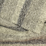 Light Grey Horizontal-Stripe Rib Knit, Poly-Viscose — photo 3