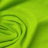 Polyester Stretch Rib Knit Fabric, 320 gsm, 155 cm — Green — photo 3