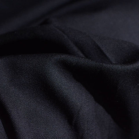 Polyester Viscose Woven Fabric, 220 gsm, 145 cm — Black