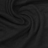 Rib Knit Fabric, 240 gsm, 130 cm — Black — photo 3