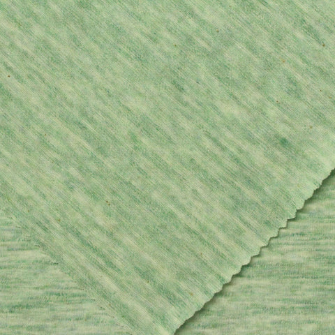 Cotton Polyester Stretch Jersey Knit Fabric, 160 gsm, 170 cm — Green, ref EF-235866