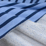 Dark Blue Stripes French Terry, Cotton-Poly — photo 3