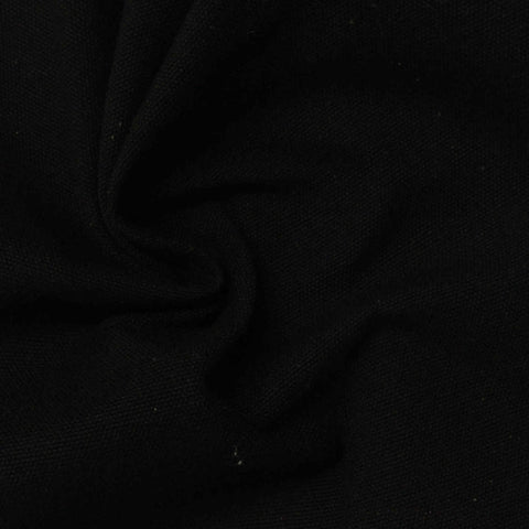 Printed Cotton Polyester Woven Fabric, 355 gsm, 150 cm — Black