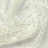 White Geometric-Diamond Knit, Polyester — photo 3