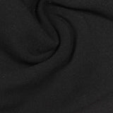 Brushed Acrylic Cotton Blend Stretch French Terry Fabric, 460 gsm, 160 cm — Black — photo 3