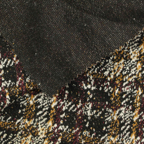 Black Marl Jacquard, Poly-Viscose, 320 gsm, 155 cm, ref EF-212961