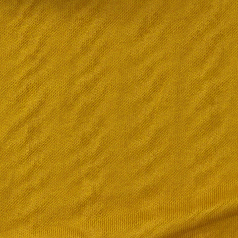 100% Cotton Jersey Knit Fabric, 204 gsm, 170 cm — Yellow