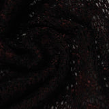 Dark Red Textured Chunky Knit, Viscose-Poly — photo 3