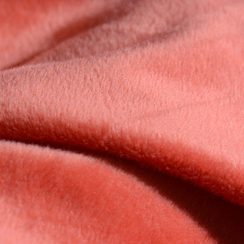 Polyester Stretch Fleece Fabric, 180 cm — Red