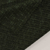 Polyester Viscose Stretch Rib Knit Fabric, 326 gsm, 156 cm — Black — photo 3