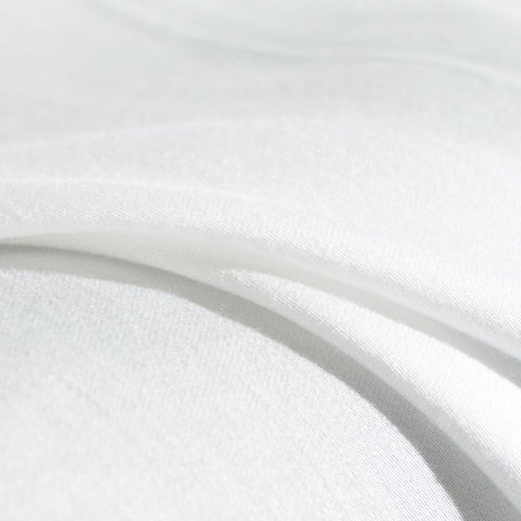 100% Viscose Sateen Fabric, 100 gsm, 142 cm — White