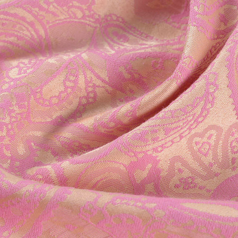 Pink Paisley Jacquard, Poly-Cotton