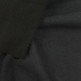 Polyester Cotton Stretch Knit Fabric, 258 gsm — Black — photo 3