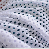Jacquard Polyester Cotton Knit Fabric, 137 gsm, 150 cm — White — photo 3