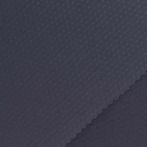 Dark Blue Square Warp Knit, Nylon-Spandex