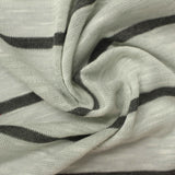 Dark Grey Stripes Jersey Knit, Poly-Viscose — photo 3