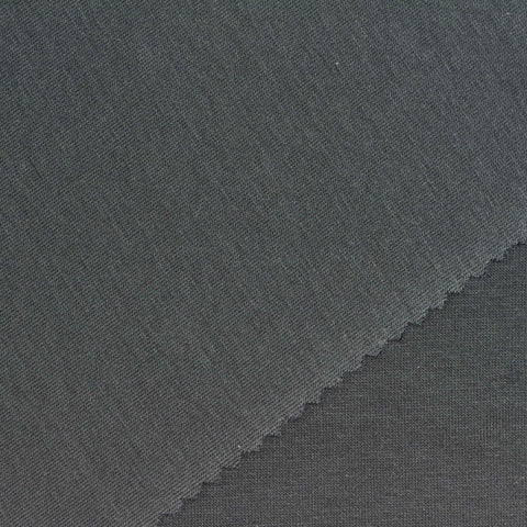 Cotton Polyester Stretch Scuba Knit Fabric, 335 gsm, 160 cm — Grey