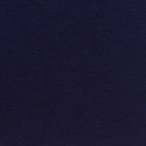 Polyester Viscose Stretch Jersey Knit Fabric, 210 gsm — Navy