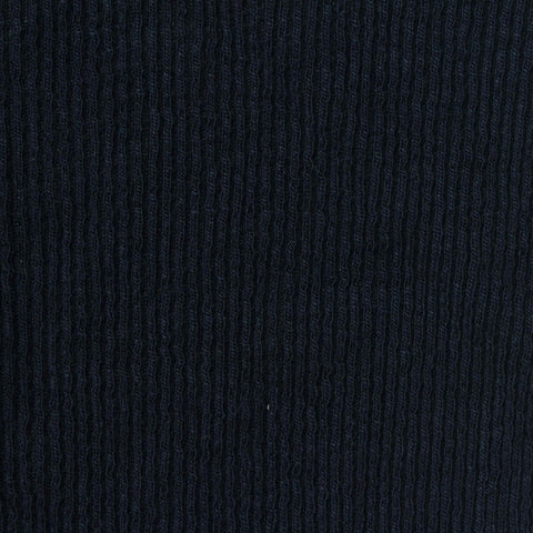 Polyester Viscose Rib Knit Fabric, 290 gsm, 140 cm — Navy