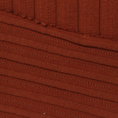 Red Tone-on-Tone Dash Rib Knit, Cotton