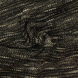 Black Marl French Terry, Poly-Cotton — photo 3
