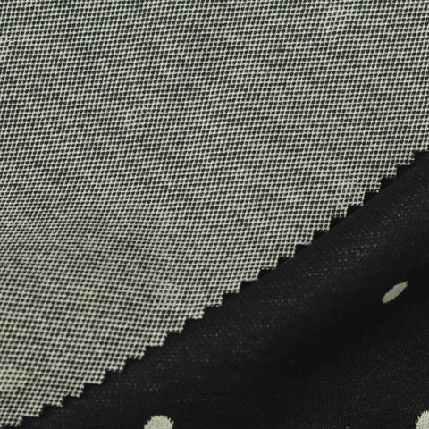 White Dots Jacquard, Poly-Viscose, 250 gsm