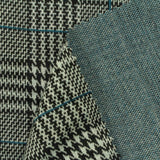 Black Houndstooth Jacquard, Polyester — photo 3