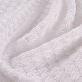 White Tone-on-Tone Chunky Knit, Polyester — photo 3
