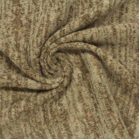 Brown Fine-Marl Knit, Poly-Viscose