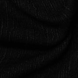 Black Marl Interlock Knit, Poly-Viscose — photo 3