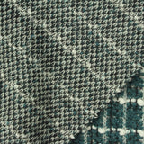Dark Teal Check Bouclé, Polyester — photo 3
