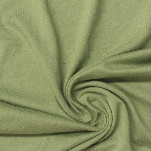Polyester Stretch Milk Silk Knit Fabric, 180 gsm, 180 cm — Green