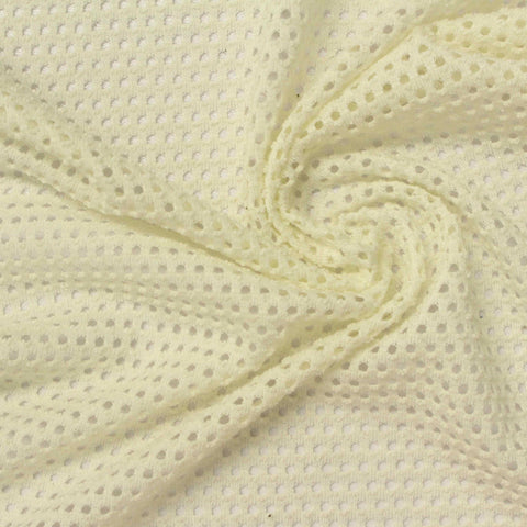 Cream Dot Jersey Knit, Poly-Viscose