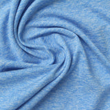 Light Blue Marl Jersey Knit, Polyester — photo 3