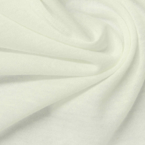 Polyester Linen Jersey Knit Fabric, 130 gsm, 150 cm — Beige