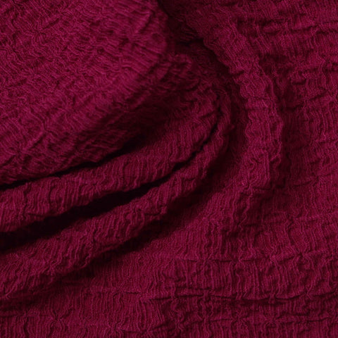 Polyester Stretch Warp Knit Fabric, 200 gsm, 130 cm — Red