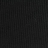 Polyester Viscose Stretch Rib Knit Fabric, 290 gsm, 160 cm — Black — photo 3