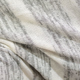 Grey Vertical-Stripe Chunky Knit, Polyester — photo 3