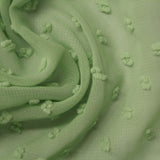 100% Polyester Chiffon Fabric, 85 gsm, 148 cm — Green — photo 3