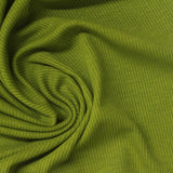Tencel Lyocell Acetate Stretch Rib Knit Fabric, 215 gsm, 160 cm — Green — photo 3