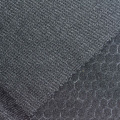 Dark Grey Tone-on-Tone Jacquard, Polyester, 160 gsm