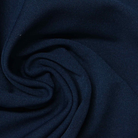 Polyester Stretch Sateen Fabric, 240 gsm — Navy, ref EF-242374