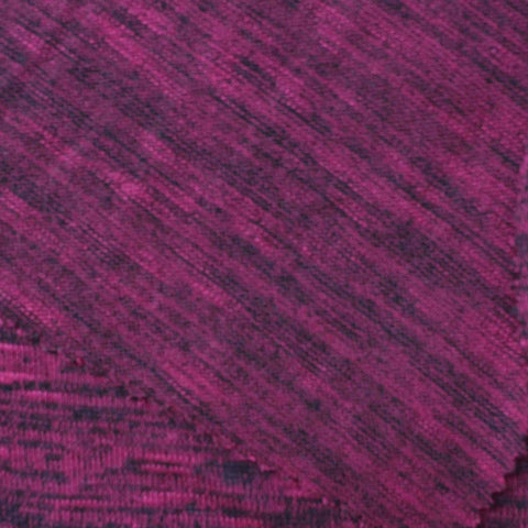 Dark Purple Marl Chunky Knit, Viscose-Poly