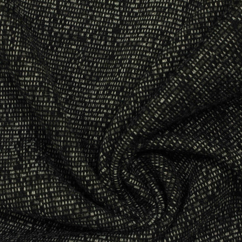 Black Marl Jacquard, Poly-Acrylic, 270 gsm