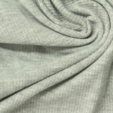 Light Grey Marl Rib Knit, Polyester — photo 3
