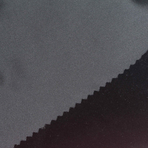 Polyester Stretch Velvet Fabric, 280 gsm, 155 cm — Black