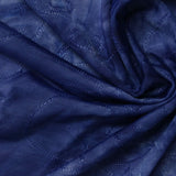 Deep Blue Tone-on-Tone Jersey Knit, Polyester — photo 3