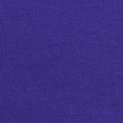 Brushed Polyester Cotton French Terry Fabric, 228 gsm, 182 cm — Purple